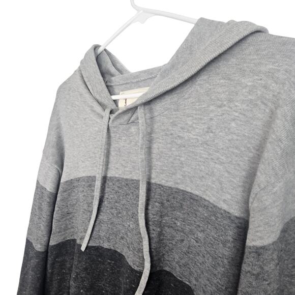 True Nation Pullover Sweater Men XL Black Gray Colorblock Sweater Hooded Sweater - Picture 5 of 9